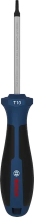 Bosch screwdriver TX10 x 75 mm with ergonomic handle.