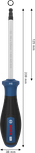 Bosch PRO Screwdriver H6 x 125 mm with ergonomic handle.