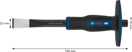 Bosch PRO Masonry Flat Chisel 250mm Chrome Vanadium.