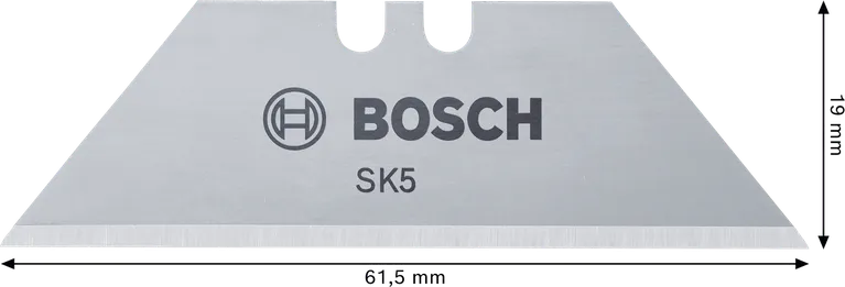 Bosch trapezoid blade SK5 steel 61.5 mm for folding knives.