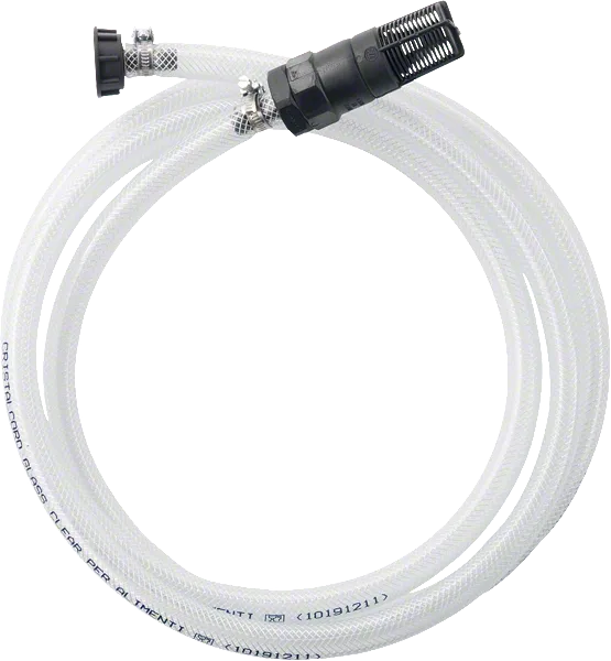 Bosch zelfaanzuigset accessoire met slang en connector.