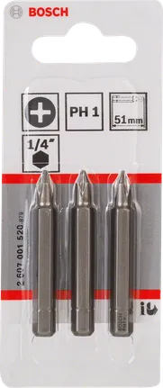 Bosch PH1 51mm schroevendraaierbits.