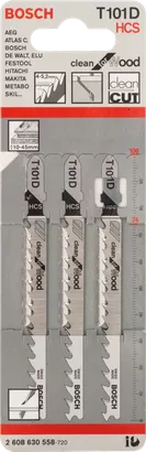 Bosch decoupeerzaagblad T 101 D 4–50mm hout.