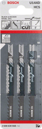 Bosch decoupeerzaagblad U 144 D voor snel houtzagen.