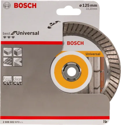 Bosch diamantdoorslijpschijf 125 mm.