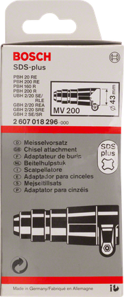 Bosch SDS-plus MV 200 beitel opzetstuk.