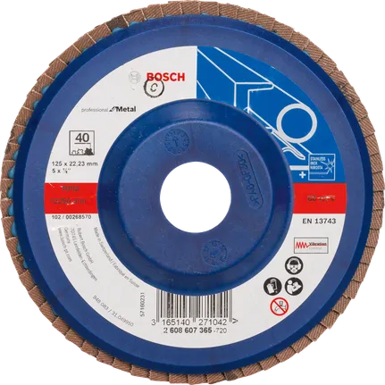 Bosch lamellenschijf X551 Expert voor Metaal, korrel 40.