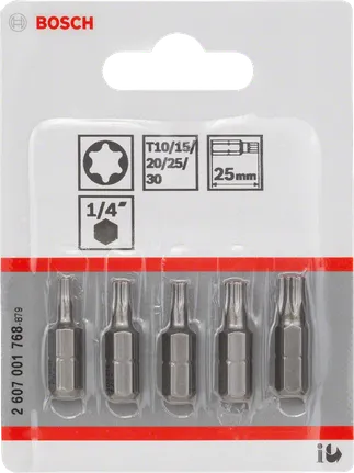 Bosch 5-delige Torx schroevendraaierbitset.