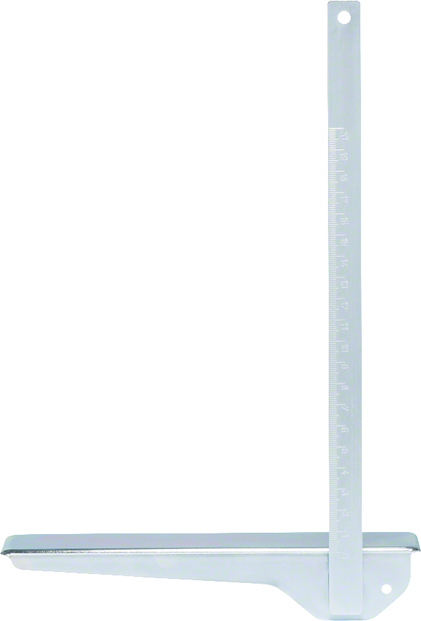 Bosch parallelgeleider met maatmarkeringen.