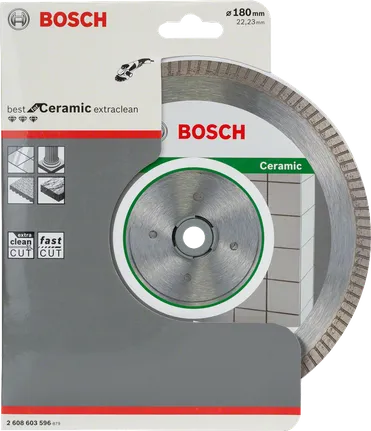 Bosch diamantdoorslijpschijf voor keramiek 180 mm.