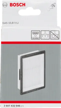 Bosch balgfilter GAS 10,8 V-LI.