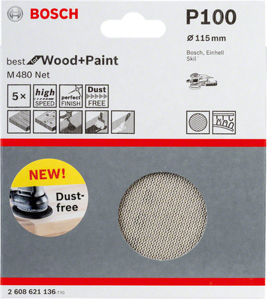 Bosch P100 115mm schuurblad.