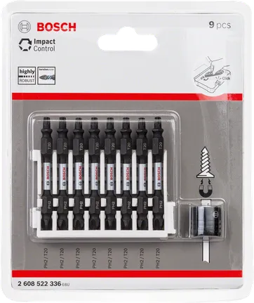 Bosch impact control PH2 T20 bitset 9-delig.
