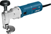 Elektrische schaar Bosch GSC 2.8 voor het knippen van staal.