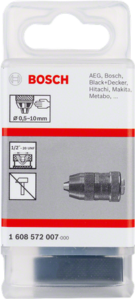 Bosch sleutelloze 10 mm boorkop voor tafelboormachines.