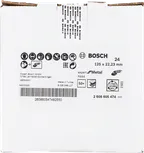 Bosch vezelschuurschijf R444 voor metaal, 125 mm diameter.