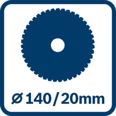 Bosch GKT 18V-52 accu-cirkelzaag voor nauwkeurig zagen.