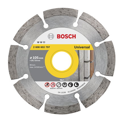 Bosch diamantdoorslijpschijf Expert for Universal 105mm.