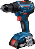 Bosch GSR 18V-55 accuboormachine met 2Ah accu.