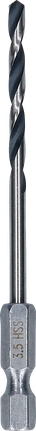 Bosch HSS PointTeQ Hexboor 3,5mm voor metaal.