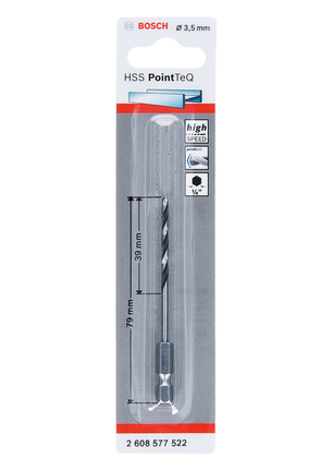 Bosch HSS PointTeQ zeskantboor 3,5 mm.