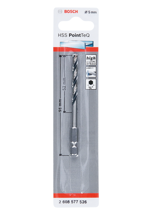 Bosch HSS PointTeQ zeskantboor 5,0 mm.