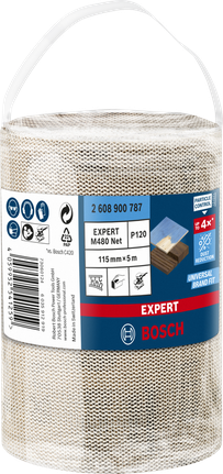 Bosch EXPERT M480 Netschuurrol 115 mm 5 m G 120.
