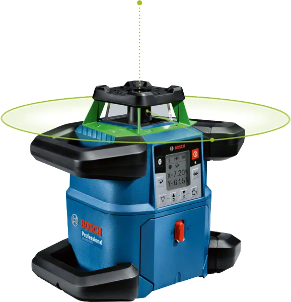 Bosch GRL 650 CHVG laserwaterpas met een bereik van 650 m.