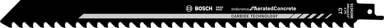 Bosch Endurance voor cellenbetonzaagblad met hardmetalen tanden.