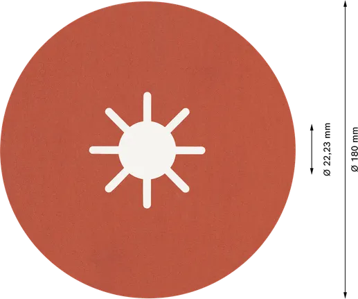 Bosch EXPERT R782 Prisma keramische vezelschijf 180 mm G120.