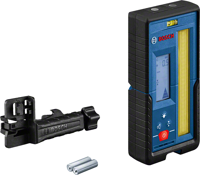Bosch LR 45 laserontvanger met montagebeugel.