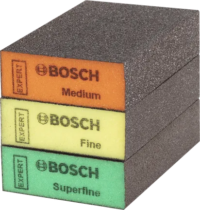 Bosch EXPERT S471 schuurblokjes medium fijn superfijn.