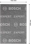 Bosch EXPERT N880 fleece pad ultra fijn S, 152x229 mm.