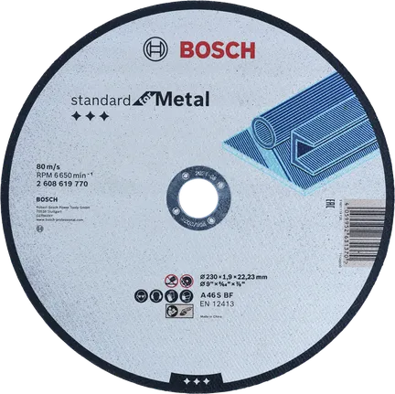 Bosch Standard for Metal rechte doorslijpschijf 230 mm.