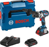 Bosch GSR 18V-110 C accuboormachineset met koffer en accu's.
