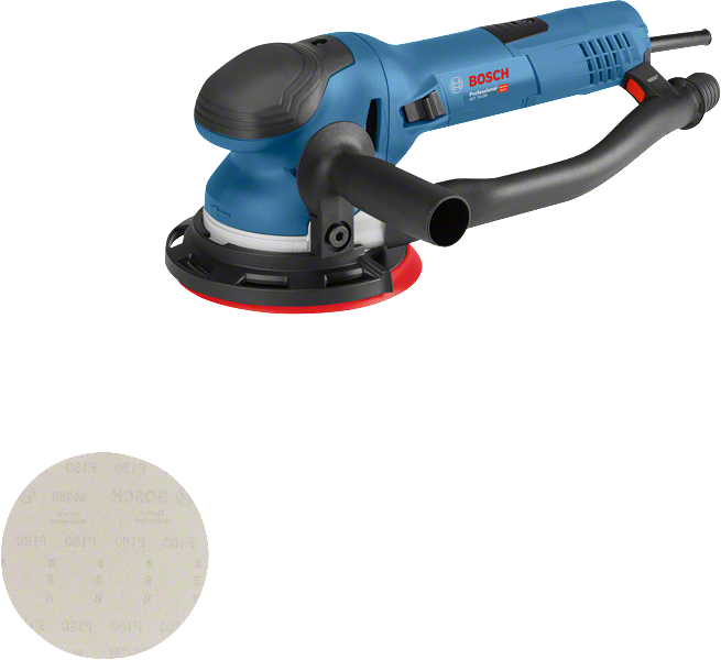Bosch GET 75-150 excenterschuurmachine met stofafzuiging.