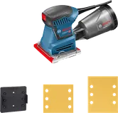 Bosch GSS 140-1 Een excenterschuurmachine met stofbox.