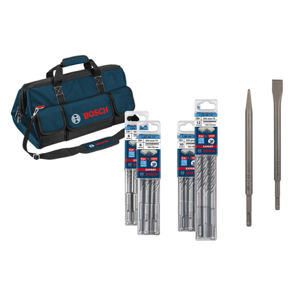 Bosch CONSTRUCTIESET SDS-PLUS boor- en beitelset met tas.