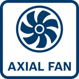  Axiale ventilator levert krachtige prestaties om snel vuil en bladeren te verwijderen.