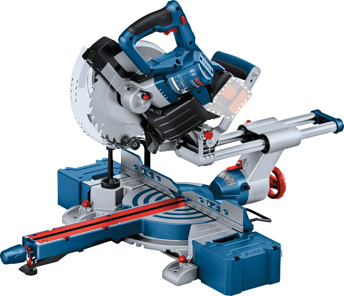 Bosch GCM 18V-216 accu verstekzaag met glijarm.