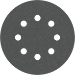 Bosch PRO F355 schuurschijf 125 mm 320 korrel met 8 gaten.