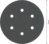 Bosch PRO F355 schuurschijf 150 mm G240 met 6 gaten.