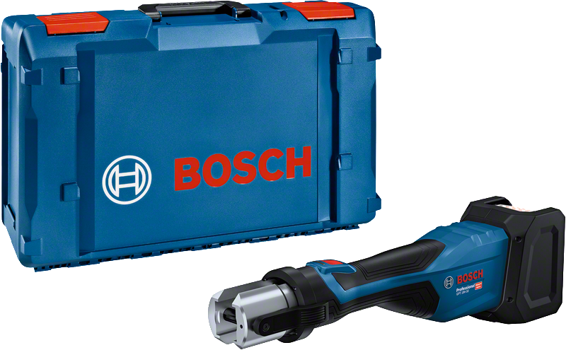 Bosch 18V-32 pijpdraadsnijder met draagtas.