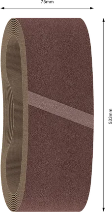 Bosch PRO X440 Schuurband 75x533 mm G150 voor fijn schuren.