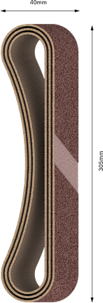 Bosch PRO X440 Schuurband 40x305mm G120 3-pack.