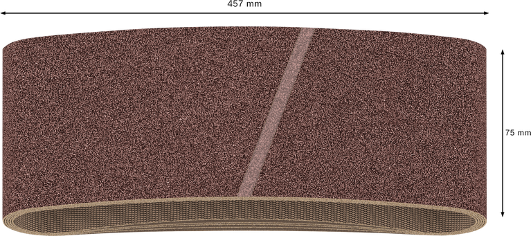 Bosch PRO X440 schuurband 75x457 mm G80 korrel.