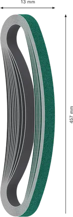 Bosch PRO Y580 schuurband 13x457mm G40, 10 stuks.