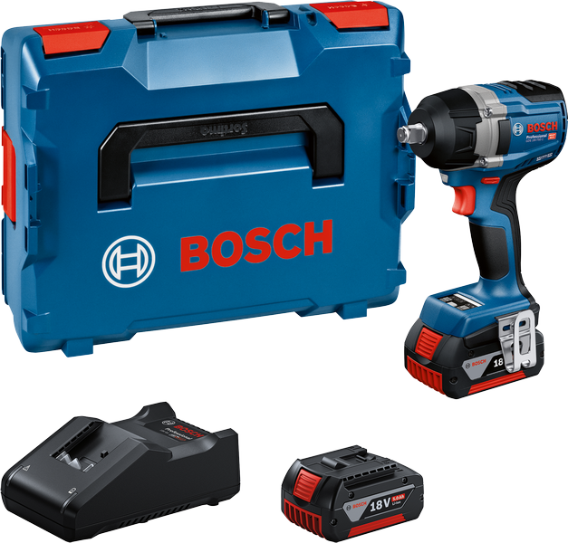 Bosch GDS 18V-750 accu slagschroevendraaierset met koffer.
