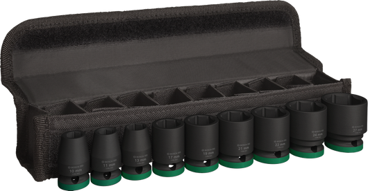 Bosch PRO Slagdoppenset 1/2 inch, 9-delig in koffer.