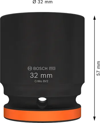 Bosch PRO Slagdop 3/4" 32 mm voor zware bevestigingswerkzaamheden.